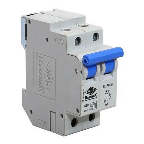 HPL Rakshak MCB Miniature Circuit Breakers C Curve 20Amp Double Pole