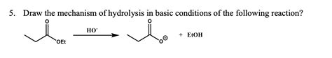 Solved Draw the mechanism of hydrolysis in basic conditions | Chegg.com