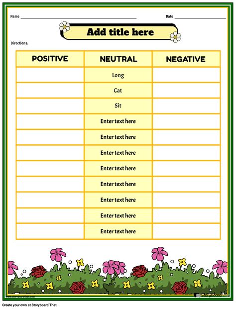 Creating Tone with Words Worksheet القصة المصورة من قبل templates