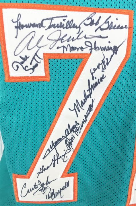 Lot Detail 1972 Dolphins Team Signed 27 Perfect Season Jersey Jsa