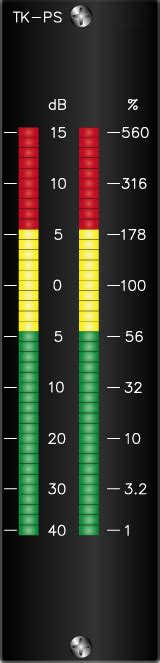stereo high resolution peak meter