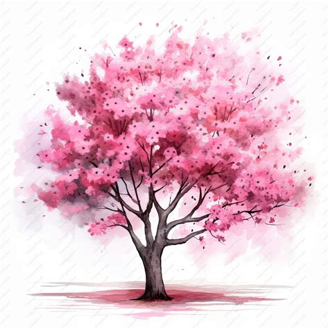 Cherry Blossom Tree Clipart 10 High Quality Jpgs, Scrapbooks, Digital ...