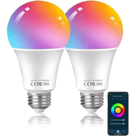 Ampoule Intelligente Wifi Led Smart Bulb E27 Rgb Ampoule Connectee