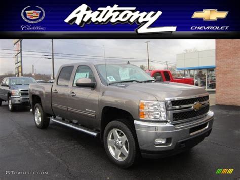 Mocha Steel Metallic Chevrolet Silverado Hd Ltz Crew Cab X