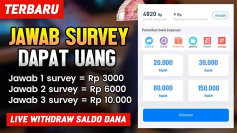 Dapat Rb Hari Dari Jawab Survey Freelancer Pemula Modal Hp Cara