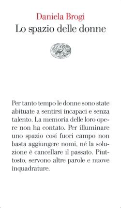 Lo Spazio Delle Donne Daniela Brogi Giulio Einaudi Editore EBook