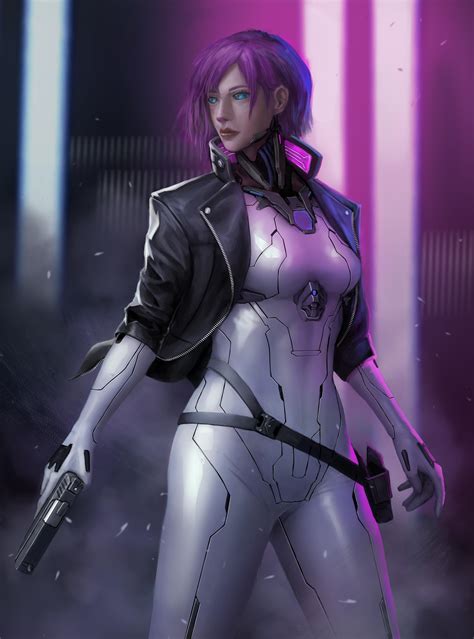 Ghost In The Shell Kusanagi Fan Art By Me Rcyberbooty