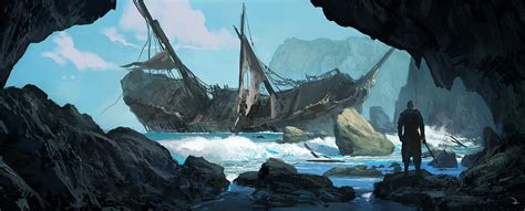 Image Ac4bf Shipwreck Concept Art Assassins Creed Wiki Wikia