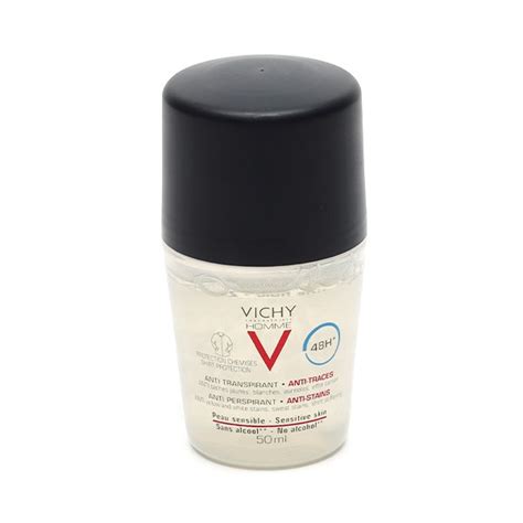 Vichy Homme D Odorant Anti Transpirant H Anti Trace Blanche