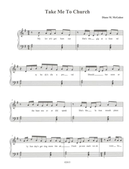 Take Me To Church Arr Diane M Mcgahee By Hozier Sheet Music For Performance Ensemble At