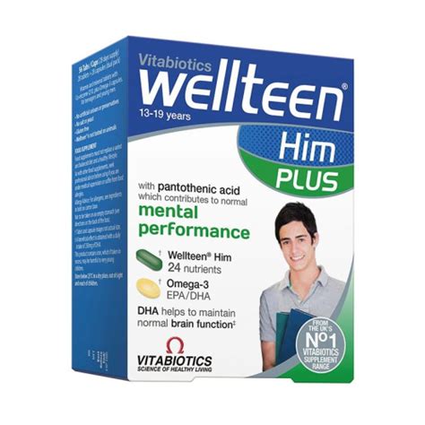 Vitabiotics Wellteen Him Plus 28 caps/ 28 Tabs - Pharma Xonline