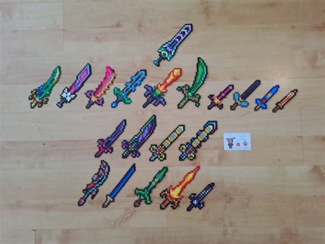 Terraria Swords perler Beads - Etsy