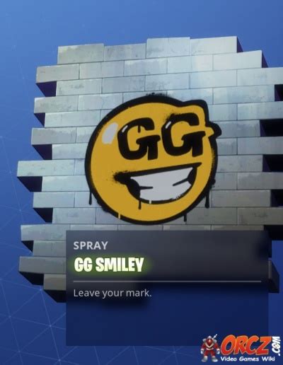 Fortnite Battle Royale Spray Gg Smiley The Video Games Wiki