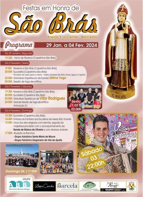 Festas Em Honra De S O Br S Areias