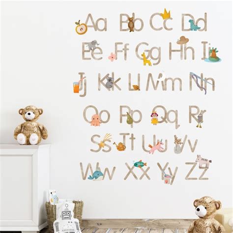 Alphabet Wall Decals - Etsy