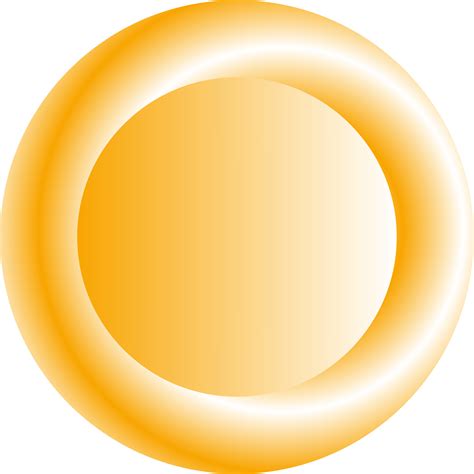 Clipart 3d Orange Circular Button