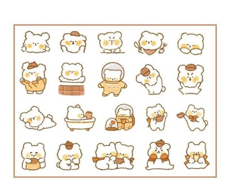 Kawaii Stickers - Cute Animals | Artiful Boutique | Autocollants kawaii ...