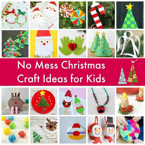 No Mess Christmas Craft Ideas for Kids - Emma Owl