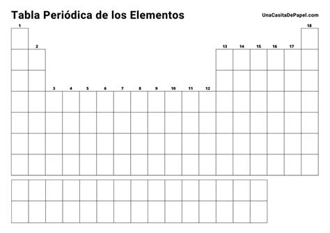 Dibujos De La Tabla Peri Dica De Los Elementos Para Colorear Para