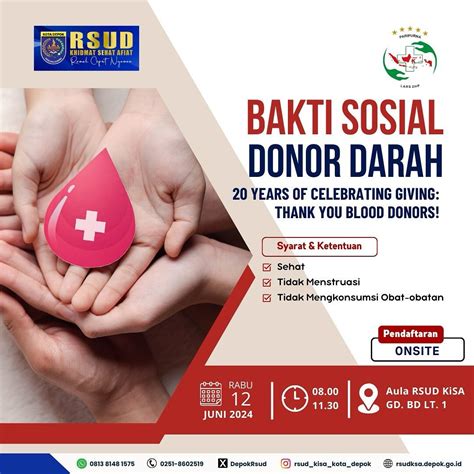 Bakti Sosial Donor Darah Di Aula Rsud Kisa Depok Event And Info Depok