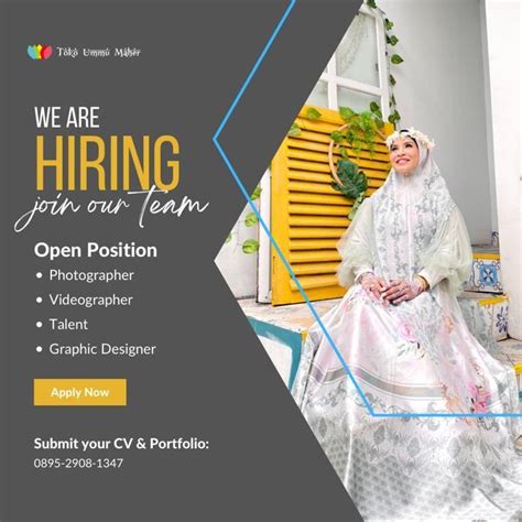 Lowongan Kerja Photographer Videographer Talent Graphic Designer