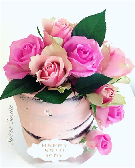 Semi Naked Rose Cake Soiree