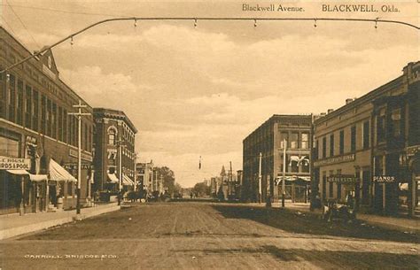 Oklahoma OK Blackwell Blackwell Avenue Early Albertype Postcard | eBay ...