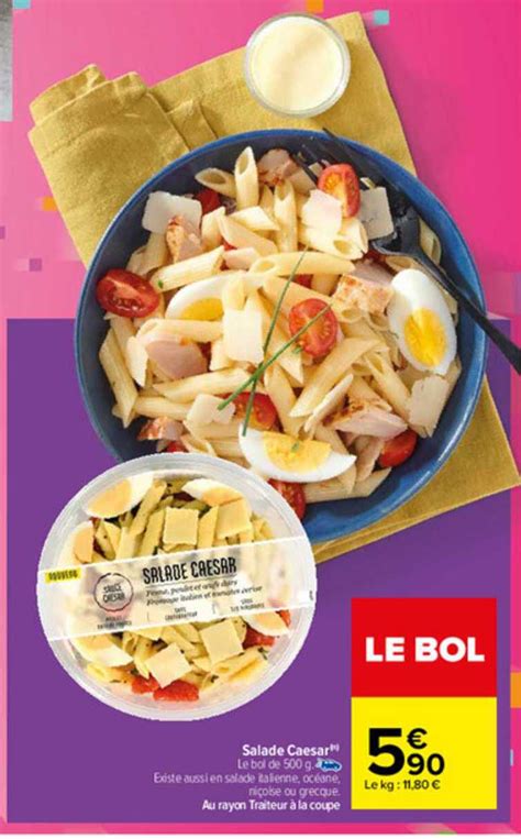 Promo Salade Caesar Chez Carrefour Icatalogue Fr