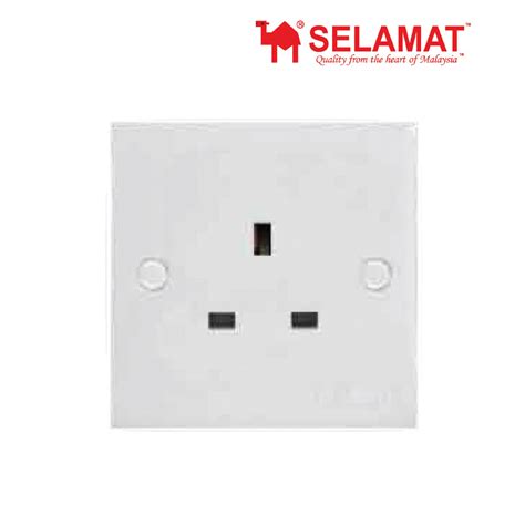 2k 131ws 13a 1 Gang Socket Outlet Buatan Malaysia