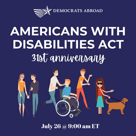 Americans With Disabilities Act 31st Anniversary Democrats Abroad