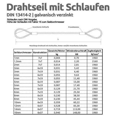 Stahlseil mit Ösen Drahtseil mit Ösen Stahlseil mit Schlaufen