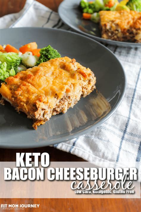 Keto Bacon Cheeseburger Casserole Fit Mom Journey