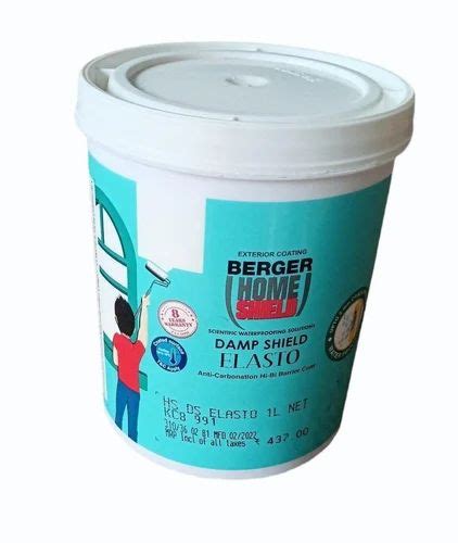 Berger Paints Home Shield Damp Shield Elasto Waterproof Coatings 1 L