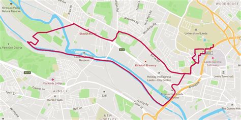 Leeds Liverpool Canal And Kirkstall Mile Leeds Run Routes