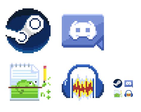 Pixel Art Desktop Icons, series 1 by GreatHeroJ on Newgrounds