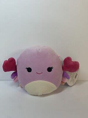 Nwt Squishmallows Original Cailey The Crab Pink Purple New Fast