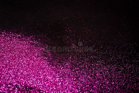 Black Pink Glitter Background