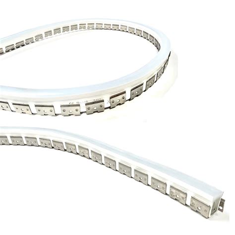 Two White Led Strip Lights On A White Background