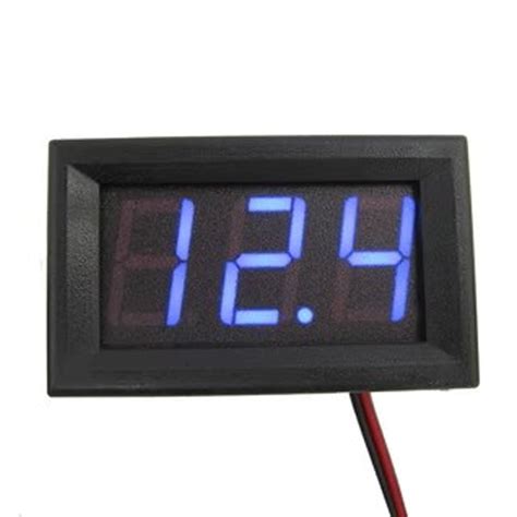 0 56 Inch LED Digital 2 Line DC Voltage Table Red Blue Green DC4 5 30V