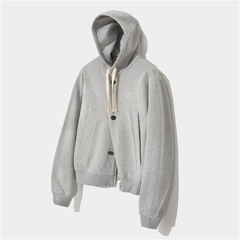 Teo Cotton All Day Hood Zip Up Melange Gray 감도 깊은 취향 셀렉트샵 29cm