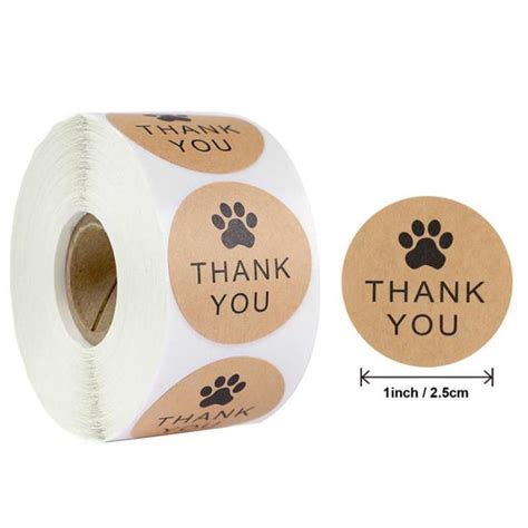 Kraft Paper Thank You Sticker Rolls 6 Custom And Stock Washi Tape