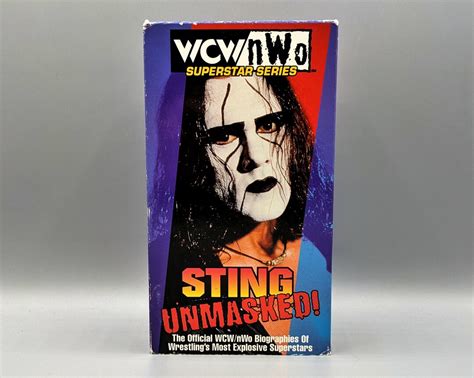 WCW Nwo Superstar Series Sting Unmasked 1998 Vintage Video VHS Tape