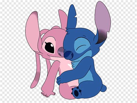 Stitch Angel Love Png Stitch And Angel Png Disney Valentine Png