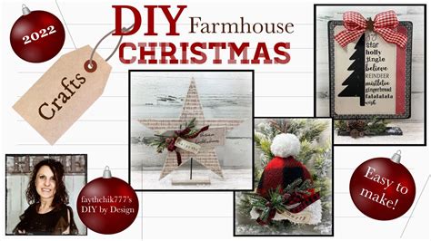 Diy Farmhouse Christmas Crafts Diy Farmhouse Christmas Home Decor