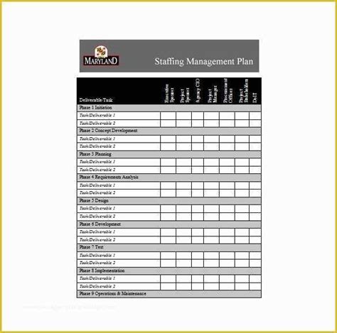 Staffing Template Excel Free Of Staffing Plan Template Proposalsheet