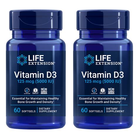 Life Extension Vitamin D Mcg Iu Promotes Bone Health