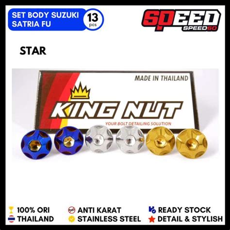 Promo Set Full Baut Body Satria Fu Probolt Stainless King Nut Thailand