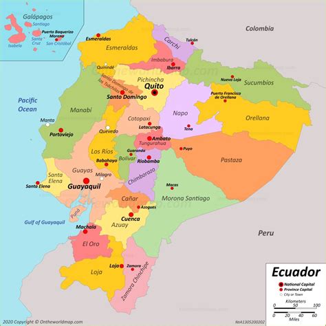 Ecuador Map | Detailed Maps of Republic of Ecuador