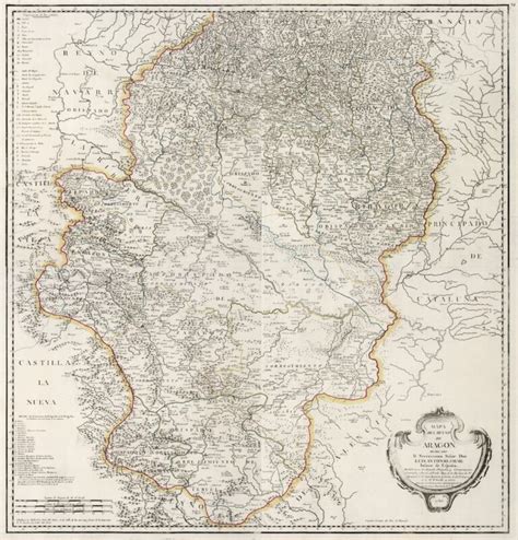 Mapa del Reino de Aragón 1765 Mapas Milhaud