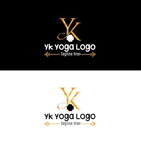 Premium Vector Yk Yoga Logo Design